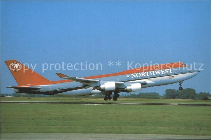 Flugzeuge Zivil Northwest Airlines Boeing 747-451 N668US