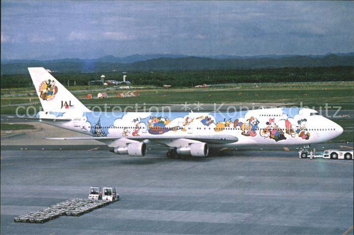 Flugzeuge Zivil JAL Disney B 747 146 B NJA 8142 c/n 22066