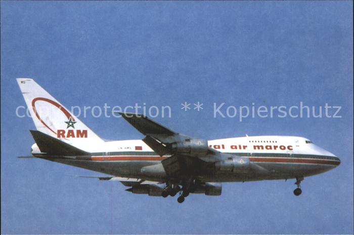 Flugzeuge Zivil Royal Air Maroc B 747 SP 44 CN-RMS c/n 21253