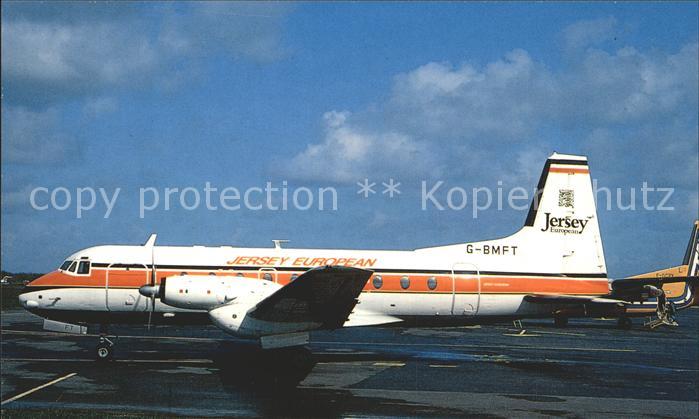 Flugzeuge Zivil Jersey European Airways HS-748 G-BMFT