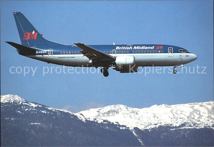 Flugzeuge Zivil British Midland Boeing 737-3Q8 G-OBMP