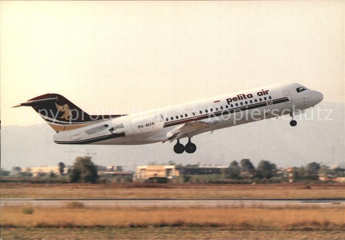 Flugzeuge Zivil Pelita Air Fokker 70 PH-MXN c/n 11553