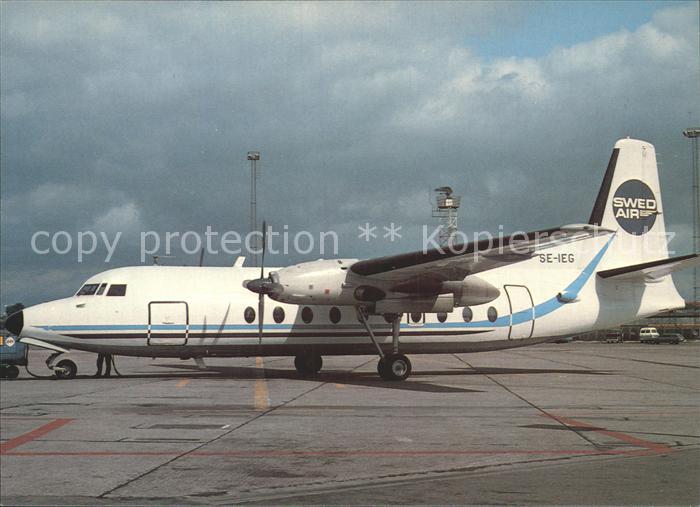 Flugzeuge Zivil SWED AIR F-27 SE-IEG