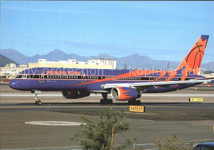 Flugzeuge Zivil America West Phoenix Suns Boeing 757-225 N907AW