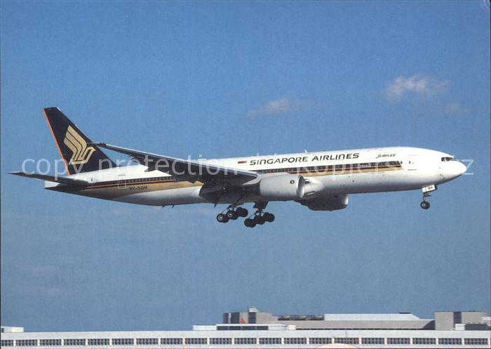 Flugzeuge Zivil Singapore Airlines Boeing 777-212 ER 9V-SQH cn 28519