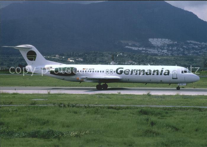 Flugzeuge Zivil Germania Fokker F-100 D-AGPN Cn 11333