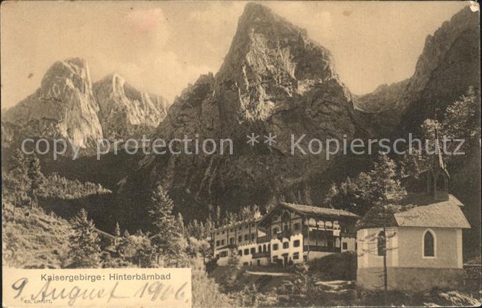 Kufstein Tirol Hinterbaermbad Kaisergebirge