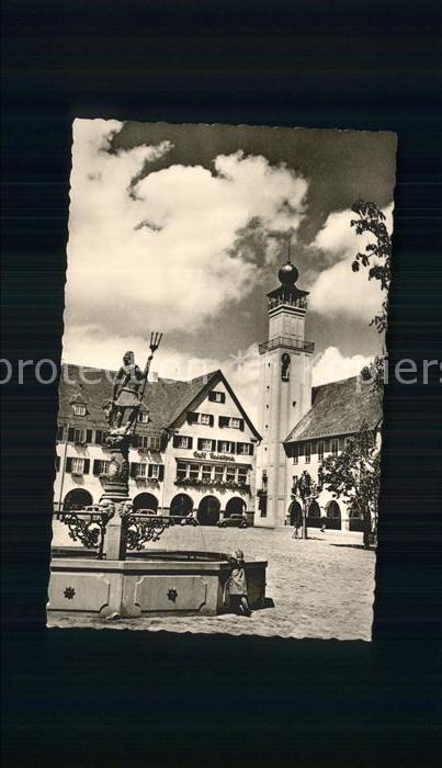 FREUDENSTADT BW Rathaus Brunnen