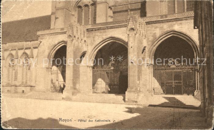 Noyon Oise Portal der Kathedrale