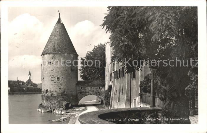 PAssAU Bayern Innpartie mit Pulverturm
