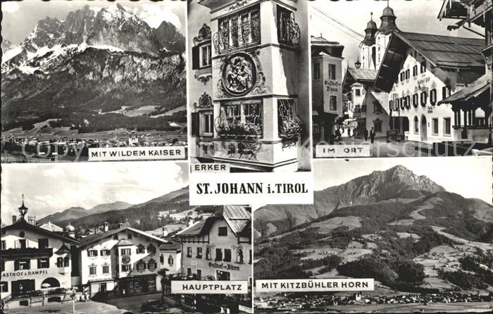 St Johann Tirol Ortspartie Wilder-Kaiser Hauptplatz Kitzbuehler-Horn