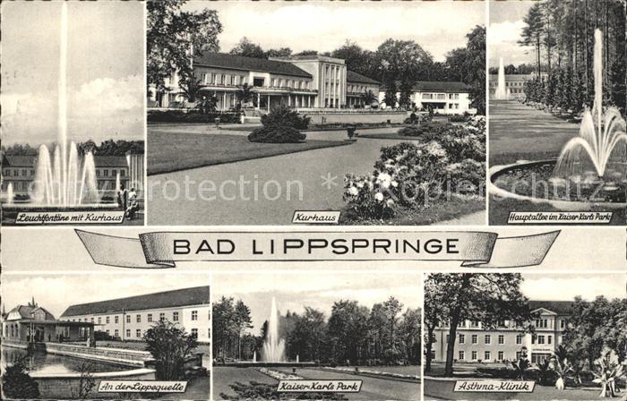 Bad Lippspringe Kurhaus Lippsquelle Kaiser-Karls-Park
