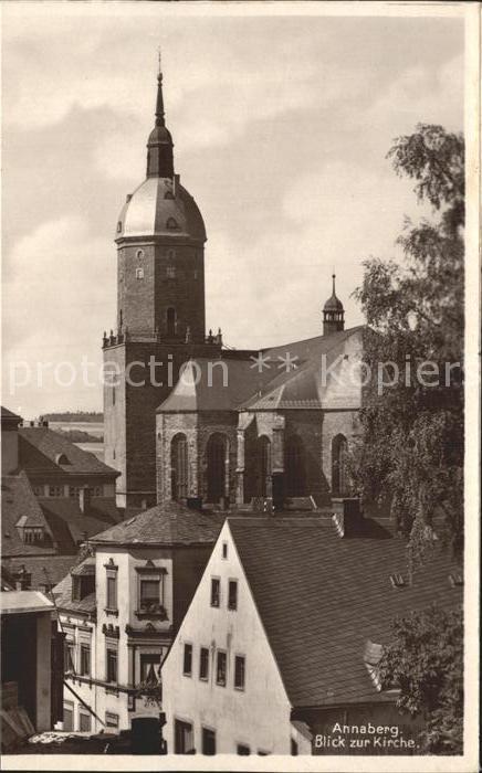 Annaberg-Buchholz Erzgebirge Kirchenpartie