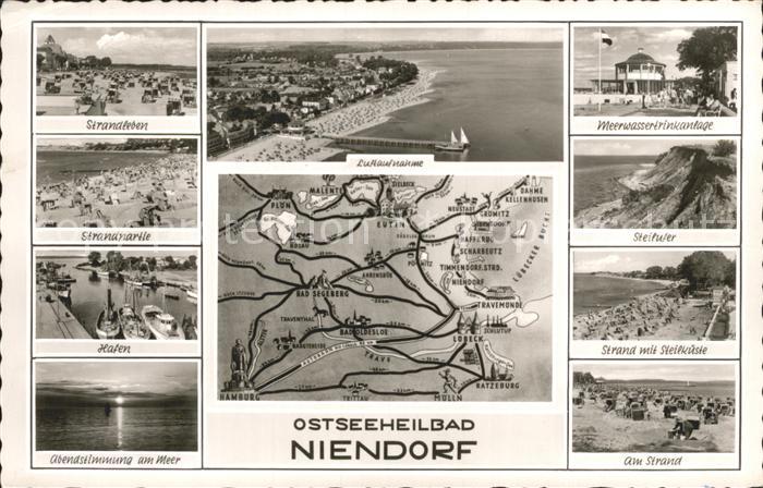 Niendorf Ostseebad Fliegeraufnahme Strand Hafen