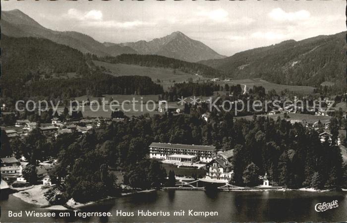 Bad Wiessee Haus Hubertus mit Kampen Fliegeraufnahme
