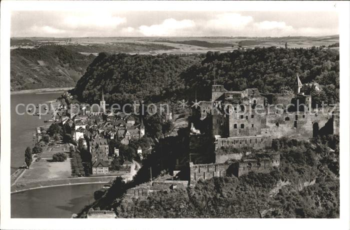 St Goar Fliegeraufnahme mit Burg Rheinfels
