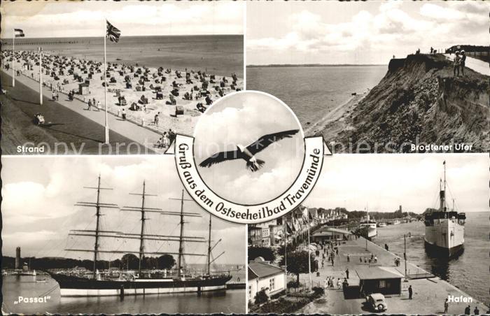 Travemuende Ostseebad Strand Brodtener Ufer hafen