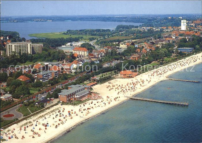 ECKERNFoeRDE Ostseebad Fliegeraufnahme mit Strand