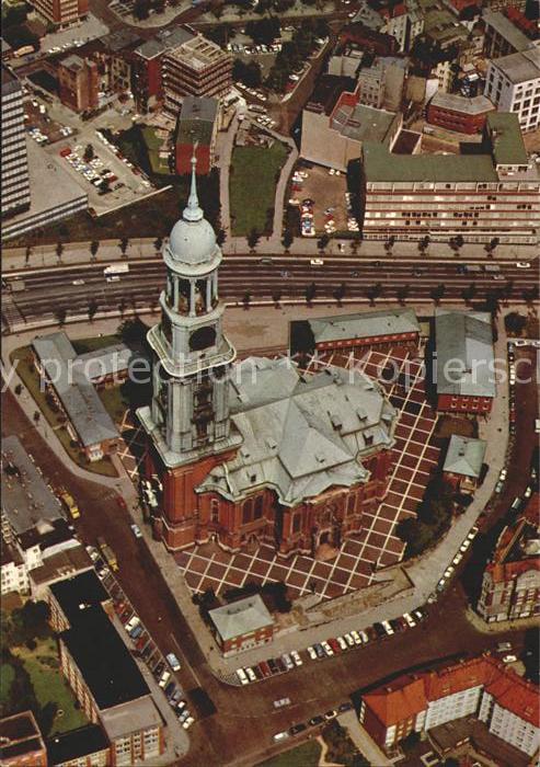 HAMBURG  CITY Fliegeraufnahme Hauptkirche St. Michaelis