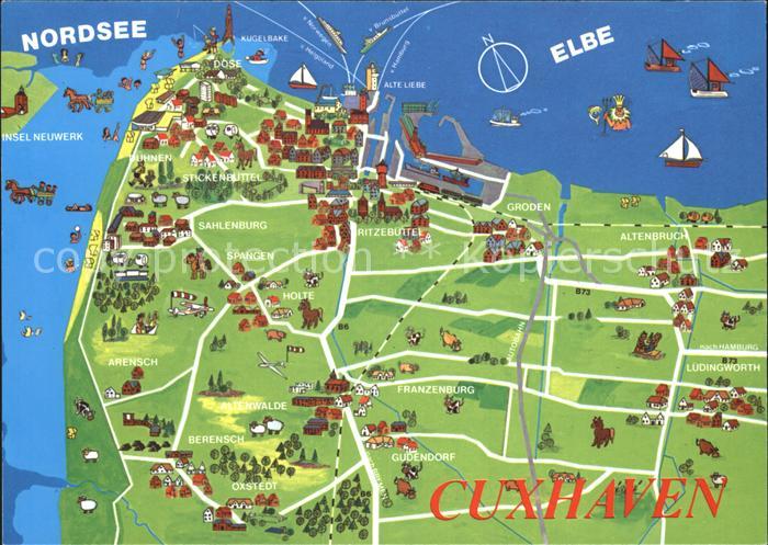 Cuxhaven Nordseebad Lageplan