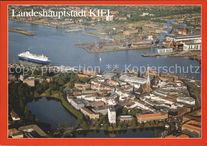 KIEL  CITY Fliegeraufnahme Altstadt und Hafen