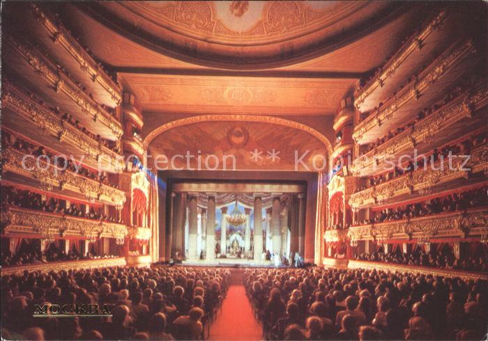 Moskau Moscou Bolschoi Theatre Buehne