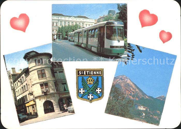 Saint-Etienne 42 Loire Strassenbahn Tour-du-Mayen-Age