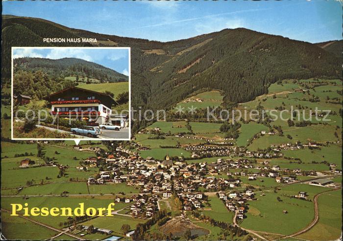 Piesendorf Fliegeraufnahme Pension Haus Maria