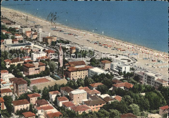 Rimini Fliegeraufnahme mit Strand
