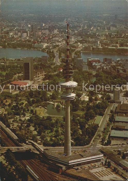 HAMBURG CITY Fliegeraufnahme mit Fernsehturm