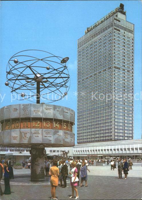 BERLIN CITY Alexanderplatz Weltzeituhr Hotel Stadt Berlin