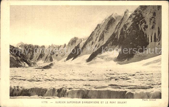 Argentiere Haute-Savoie Glacier superieure d Argentiere et le Mont Dolent
