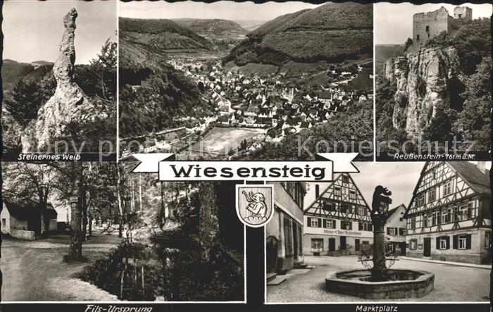 Wiesensteig Steinernes Weib Total Reussenstein Fils Ursprung Marktplatz