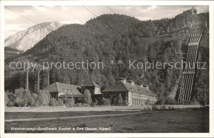 Kochel See Walchensee Grosskraftwerk