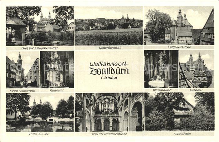 Wallduern Wallfahrtskirche Gesamtansicht Kirche Madonna Blutaltar Marienaltar Ra