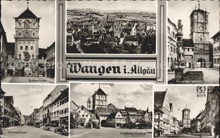 Wangen Allgaeu St Martinstor Total Ravensburger Tor Herrenstr Lindauer Vorstadt
