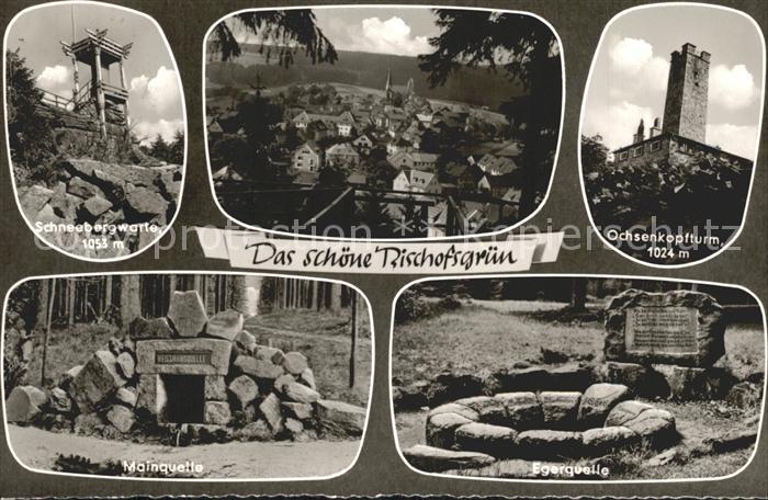Bischofsgruen Schneebergwarte Total Ochsenkopfturm Mainquelle Egerquelle