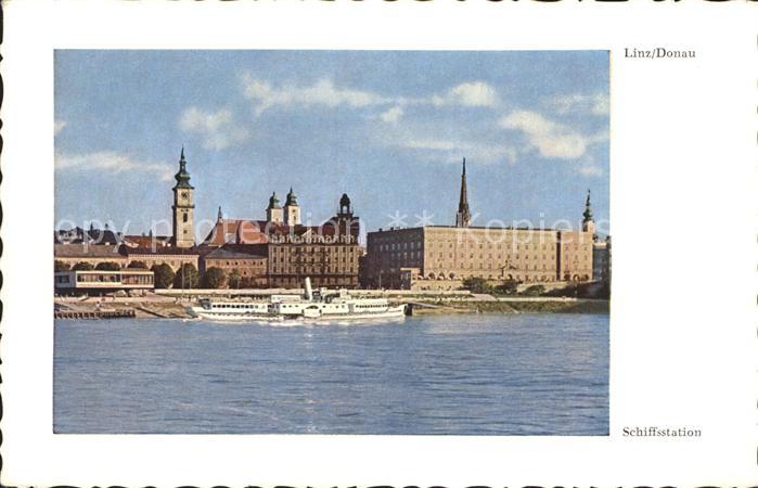 Linz Donau Schiffsstation Kirche
