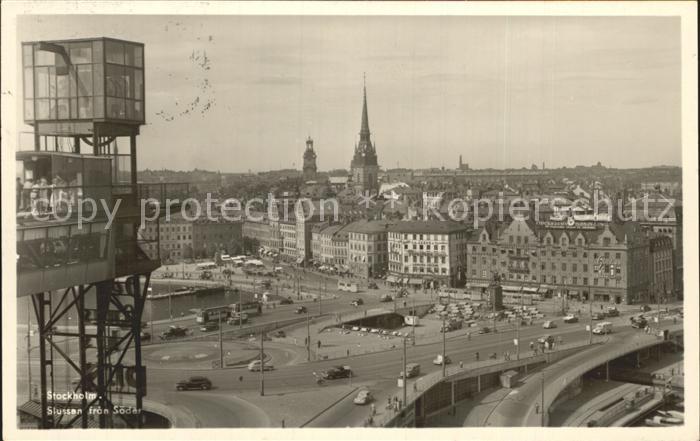 Stockholm Slussen fran Soeder