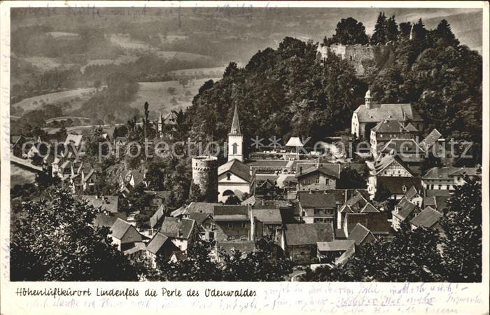 Lindenfels Odenwald Hoehenluftkurort Kirche Burgruine