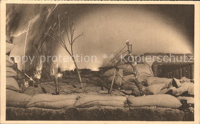 Dinant Wallonie Fort Reconstitution d une tranchee 1914