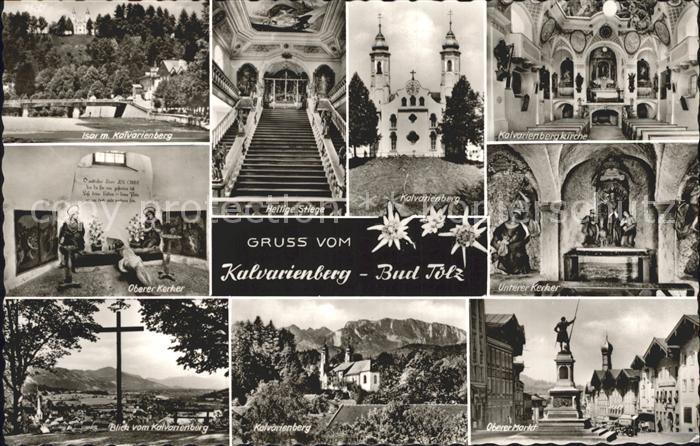 Bad Toelz Isar Kalvarienberg Heilige Stiege Kirche Oberer Markt Denkmal Kreuz