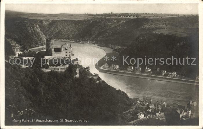 St Goarshausen Burg Katz St Goar Loreley Rhein