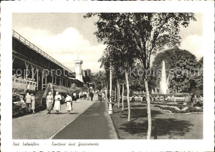 Bad Salzuflen Fontaene Gradierwerk Kupfertiefdruck