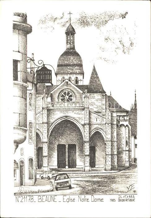 Beaune Cote d Or Burgund Eglise Notre Dame Kuenstlerkarte