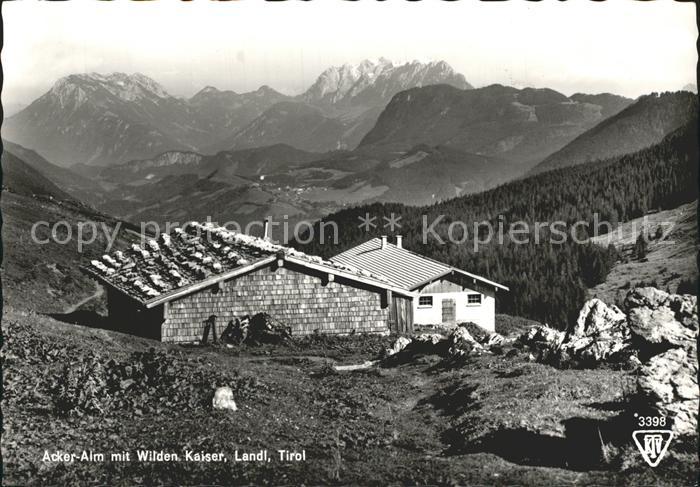 Landl Thiersee Ackeralm mit Wildem Kaiser