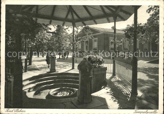 Bad Steben Tempelquelle Kupfertiefdruck