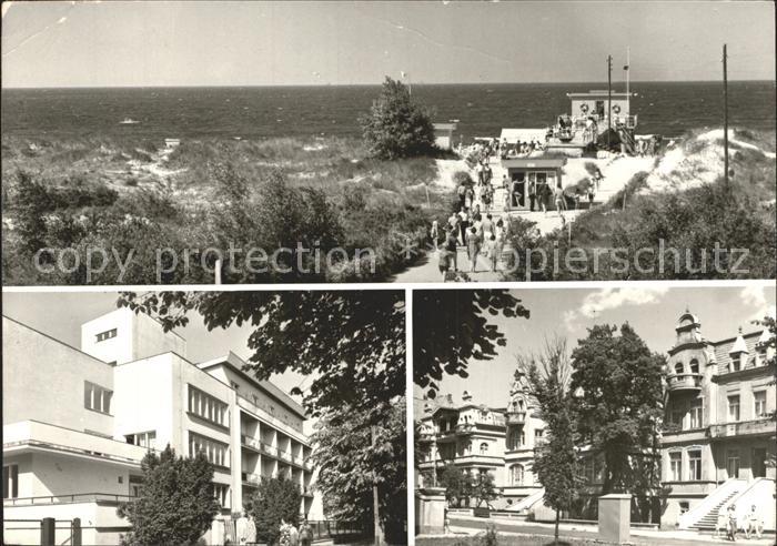Swinoujscie Swinemuende Wejscie na plaze Dom wypoczynkowy Ewunia Ulica Orkana