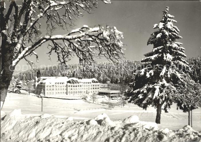 Friedenweiler Kinderheilstaette Schloss Friedenweiler Winterpanorama Schwarzwald