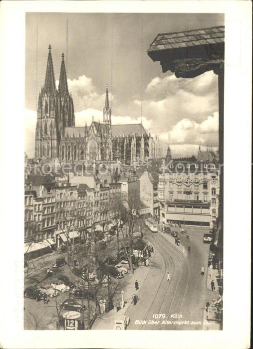 Koeln Rhein Blick ueber Altermarkt zum Dom Rheingold Serie HB Nr 1079